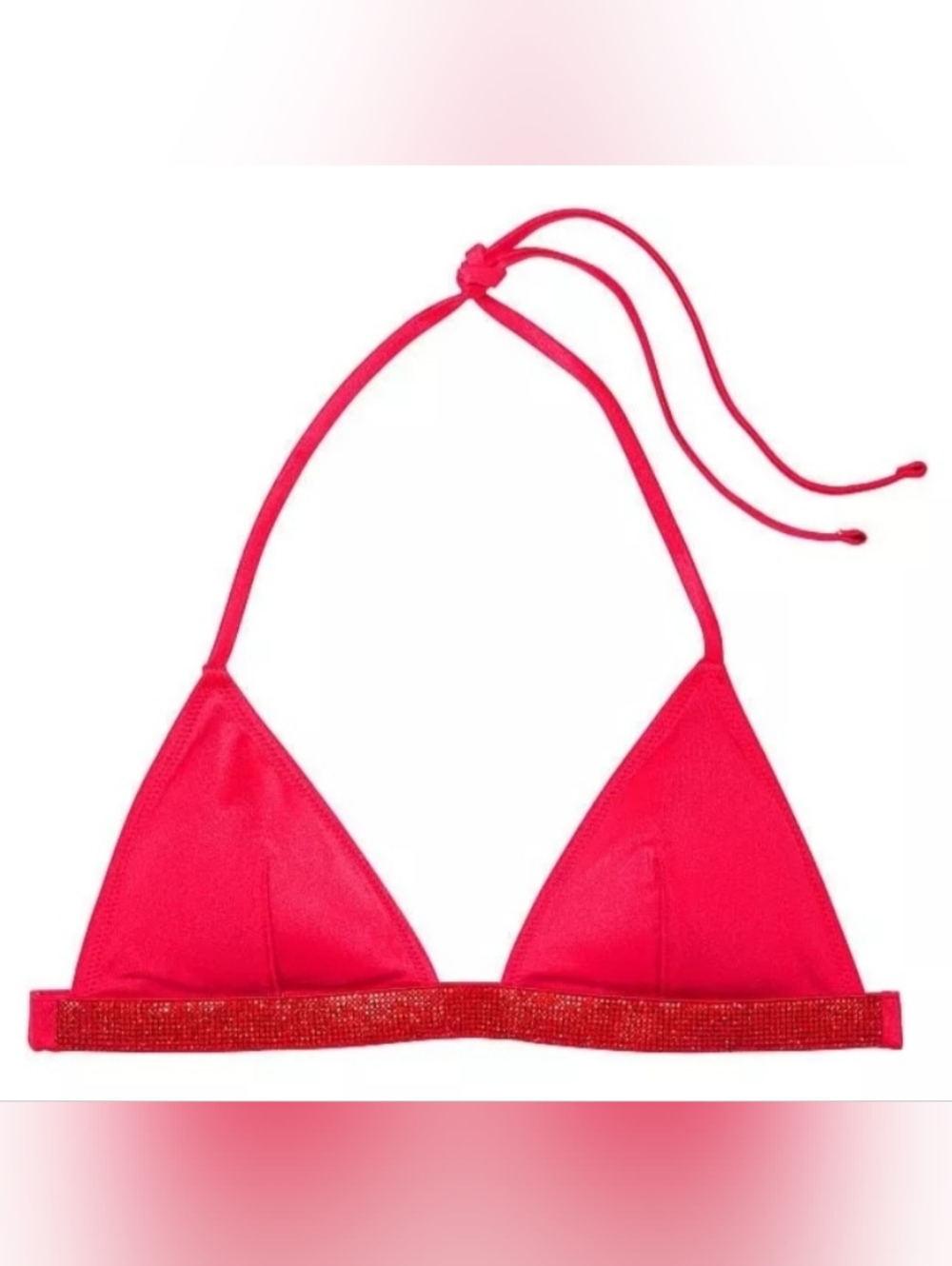 L XL XXL VS Swim Shine Strap Triangle Bikini Top Tropical Island Getaway